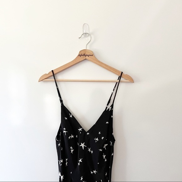 Anthropologie Amanda Uprichard Star Print Silk Mini Dress - Picture 5 of 14